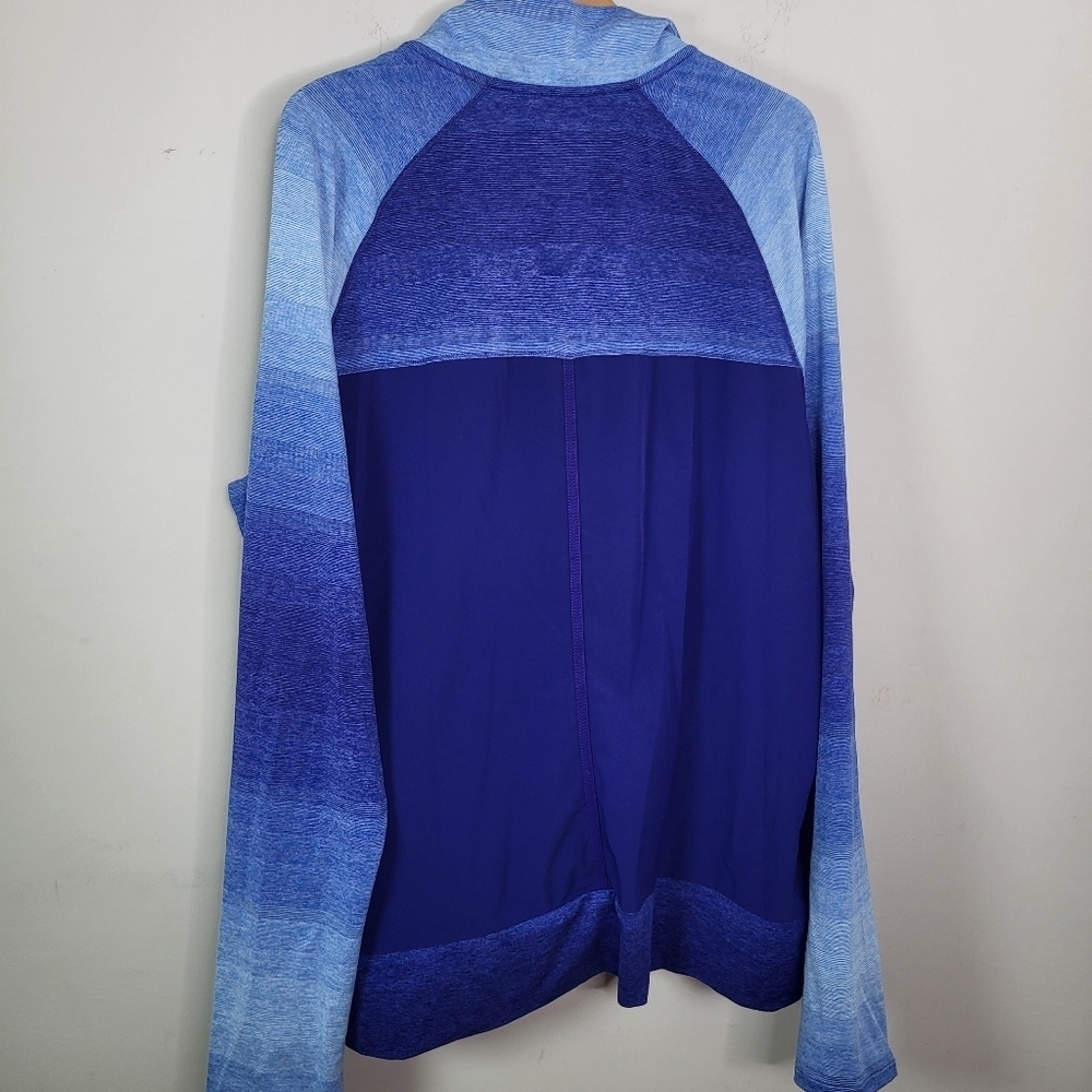 Adidas Golf Blue Gradient Quarter-Zip Pullover SZ XL - Picture 8 of 8